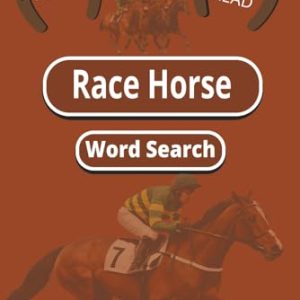Horse Racing Word Search Book puzzle book for racing fans